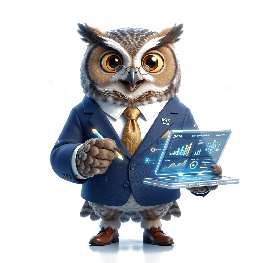 Optivis 3D Executive Owl Mascot